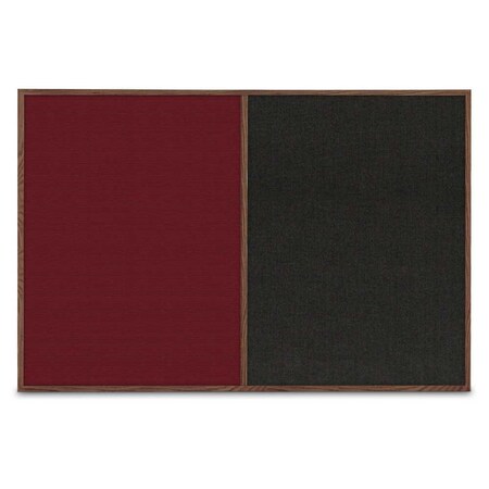 United Visual Products Slim Style Indoor Enclosed Radius Corkbo UVRDS23SB-BLACK-COBACC